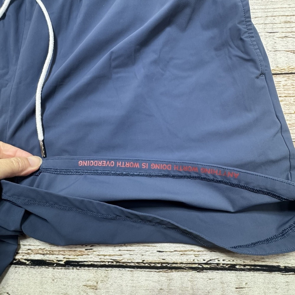 Rhone Mens Blue 5.5" Drawstring Hybrid Lined Active Sweat Shorts Size 2XL - Picture 5 of 7